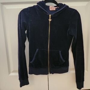 Juicy Couture Dark Blue Velour Jacket